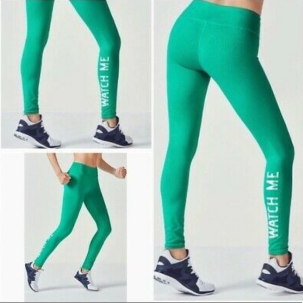 Fabletics Salar Mid-Rise Printed “Watch Me” PowerHold Legging